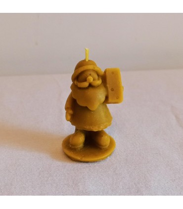 Święty Mikołaj mały 5,5 cm - Świeczka z wosku pszczelego