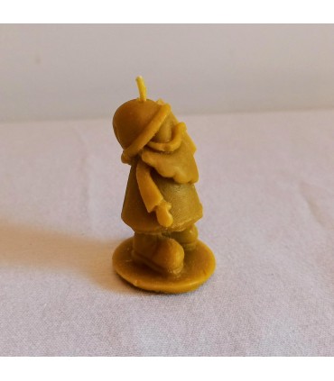 Święty Mikołaj mały 5,5 cm - Świeczka z wosku pszczelego