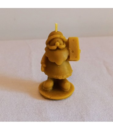 Święty Mikołaj mały 5,5 cm - Świeczka z wosku pszczelego