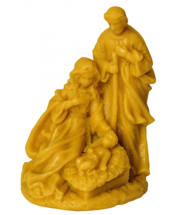 Święta Rodzina 10,5 cm - Figurka z wosku pszczelego