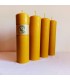 Świece ołtarzowe walec gładki 25 \ 6,9 cm 4 sztuki - świeca z wosku pszczelego