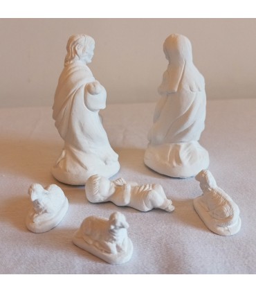 Święta Rodzina do szopki - figurka z gipsu