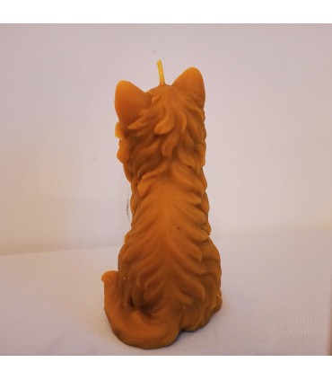 Kot 13cm - Świeczka z wosku pszczelego