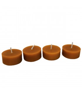Tealight wkłady 4 sztuki - Świeczka z wosku pszczelego