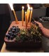 Walec mały, gładki 6 szt, 12 cm - Świeca z wosku pszczelego