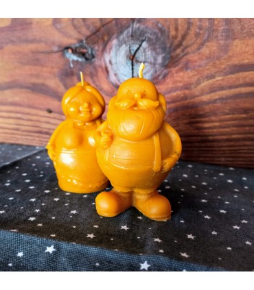 Dziadek 9 cm - Świeczka z wosku pszczelego