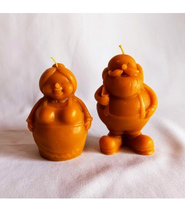 Babcia 9 cm - Świeczka z wosku pszczelego