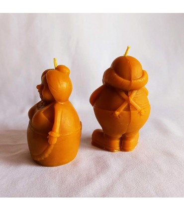 Babcia 9 cm - Świeczka z wosku pszczelego