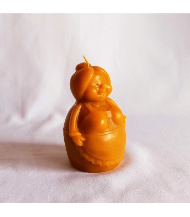 Babcia 9 cm - Świeczka z wosku pszczelego