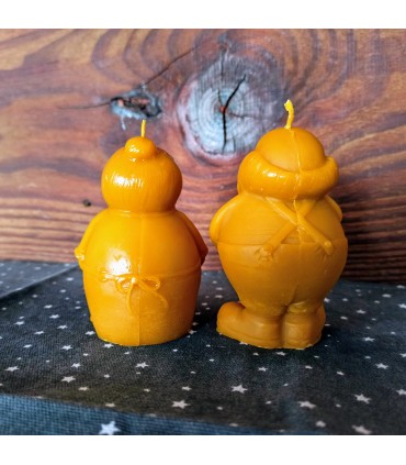 Babcia i dziadek 9 cm - Świeczki z wosku pszczelego