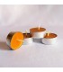 Tealight w aluminiowych osłonkach 4 sztuki - Świeczka z wosku pszczelego