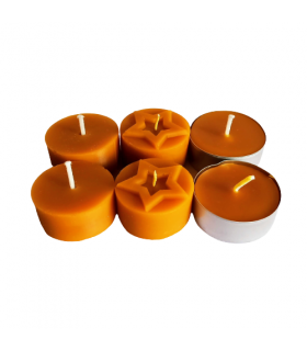 Tealight wkłady 6 sztuk - Świeczka z wosku pszczelego