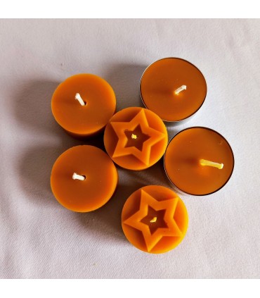 Tealight wkłady 6 sztuk - Świeczka z wosku pszczelego