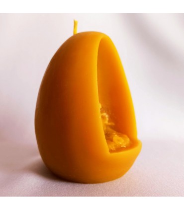 Pisanka z barankiem - Świeczka z wosku pszczelego