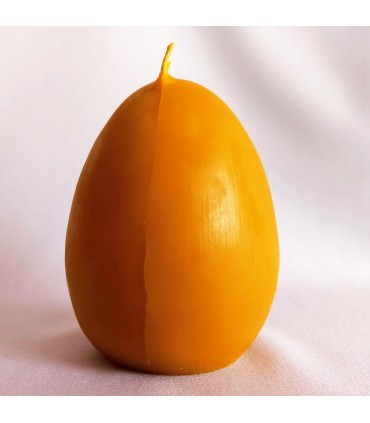 Pisanka z barankiem - Świeczka z wosku pszczelego