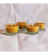 Tealight w szklanych świecznikach 4 sztuki - Świeczka z wosku pszczelego