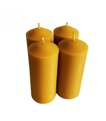 Świece adwentowe 7,7 cm 4 sztuki - świeca z wosku pszczelego