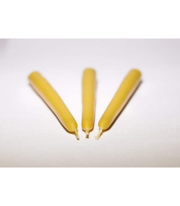 Świece do świecznika 17 cm / 3 szt - Świeczka z wosku pszczelego