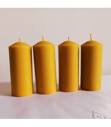 Świece adwentowe 7,7 cm 4 sztuki - świeca z wosku pszczelego