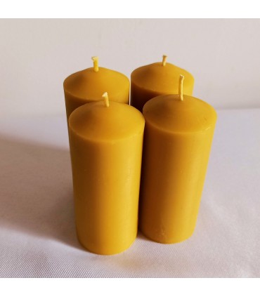 Świece adwentowe 7,7 cm 4 sztuki - świeca z wosku pszczelego