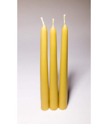 Świece do świecznika 17 cm / 3 szt - Świeczka z wosku pszczelego