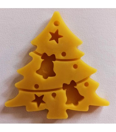 Choinka - Zawieszka na choinkę z wosku pszczelego