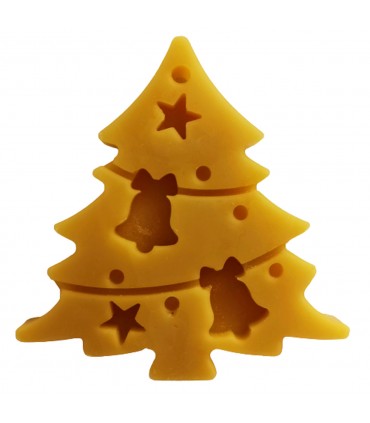 Choinka - Zawieszka na choinkę z wosku pszczelego