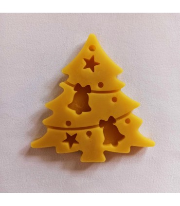 Choinka - Zawieszka na choinkę z wosku pszczelego