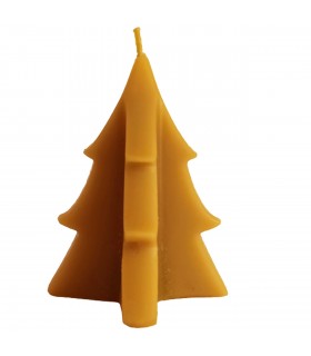 Choinka geometryczna 8 cm - Świeczka z wosku pszczelego