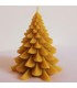 Choinka 9 cm - Świeczka z wosku pszczelego
