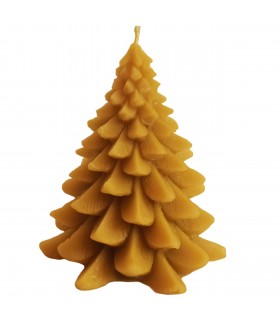Choinka 9 cm - Świeczka z wosku pszczelego