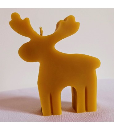 Renifer - Świeczka z wosku pszczelego