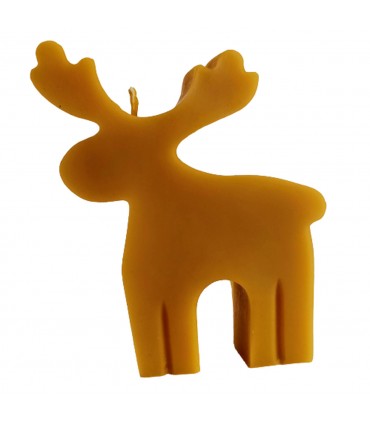 Renifer - Świeczka z wosku pszczelego