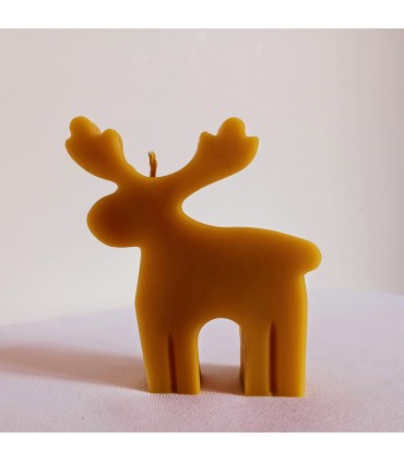 Renifer - Świeczka z wosku pszczelego