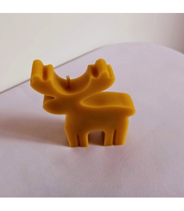 Renifer - Świeczka z wosku pszczelego