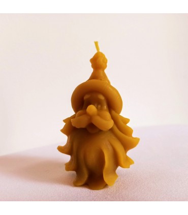 Święty Mikołaj mały 7,5 cm - Świeczka z wosku pszczelego