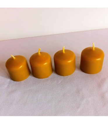 Świece adwentowe 3,7 cm 4 sztuki - świeca z wosku pszczelego