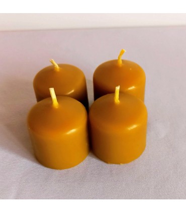 Świece adwentowe 3,7 cm 4 sztuki - świeca z wosku pszczelego
