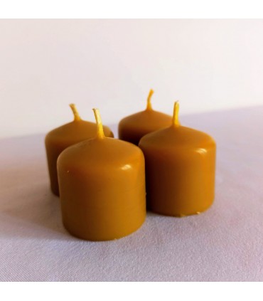 Świece adwentowe 3,7 cm 4 sztuki - świeca z wosku pszczelego