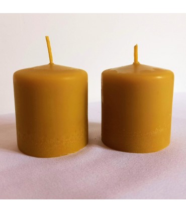 Walec gładki 5,5 cm - Świeca z wosku pszczelego