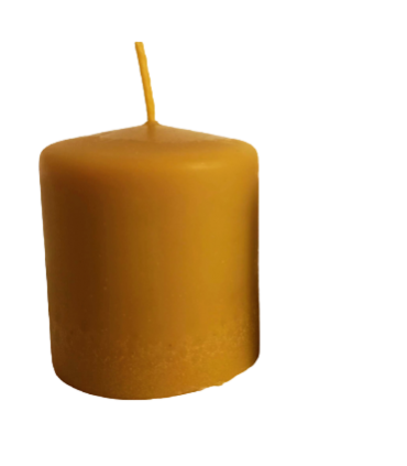 Walec gładki 5,5 cm - Świeca z wosku pszczelego