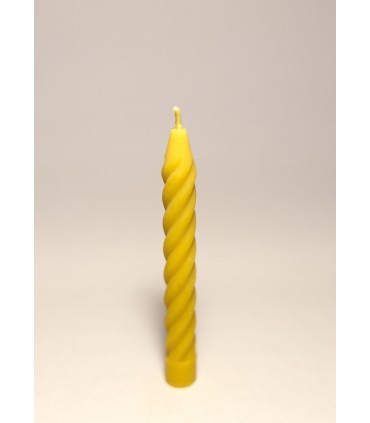 Klipsy do świeczek na choinkę złote, bez talerzyka i świeczki z wosku pszczelego kręcone 8 sztuk