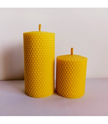 Świeca z węzy pszczelej 8 cm / 6,6 cm - Świeczka z wosku pszczelego