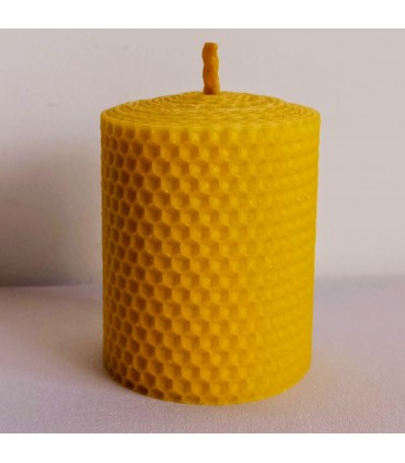 Świeca z węzy pszczelej 8 cm / 6,6 cm - Świeczka z wosku pszczelego