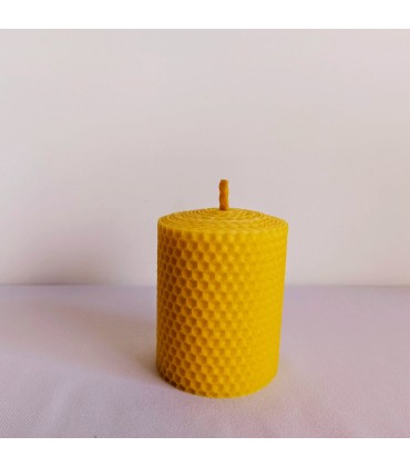 Świeca z węzy pszczelej 8 cm / 6,6 cm - Świeczka z wosku pszczelego