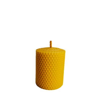 Świeca z węzy pszczelej 8 cm / 6,6 cm - Świeczka z wosku pszczelego