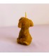 Pies labrador 7 cm - Świeczka z wosku pszczelego