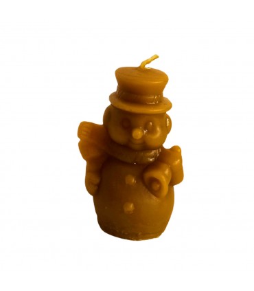 Bałwanek 6,5 cm - Świeczka z wosku pszczelego