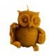Sowa z dużymi oczami 6 cm - Świeczka z wosku pszczelego