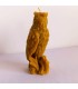 Sowa 13 cm - Świeczka z wosku pszczelego